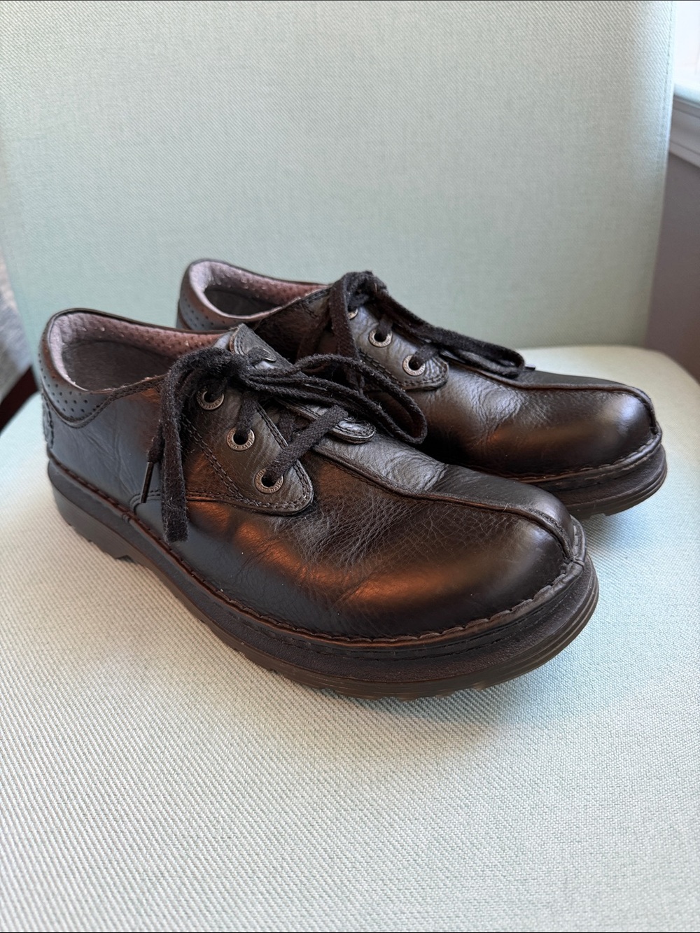 Dr. Martens Men's Black Leather Lace-Up Nevin Oxfords 2000s/2010’s
